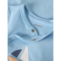 NAME IT Kortærmet Wrap Body Vacion Airy Blue Boat